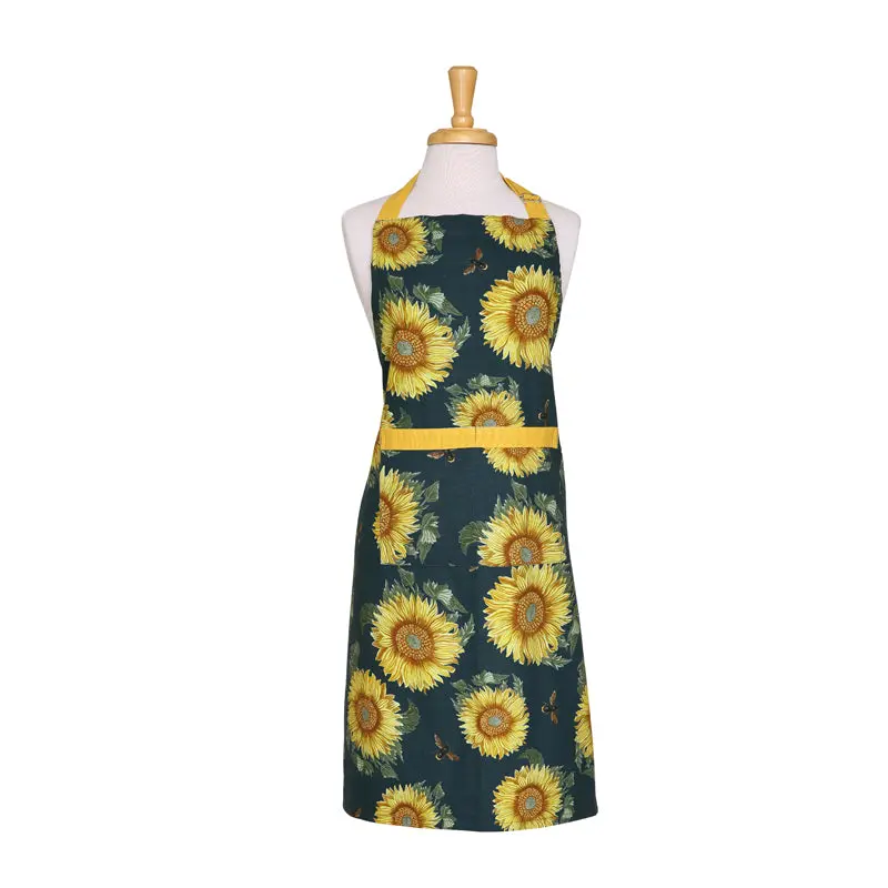 Dexam Rhs Sunflower Chef Apron – Navy 1