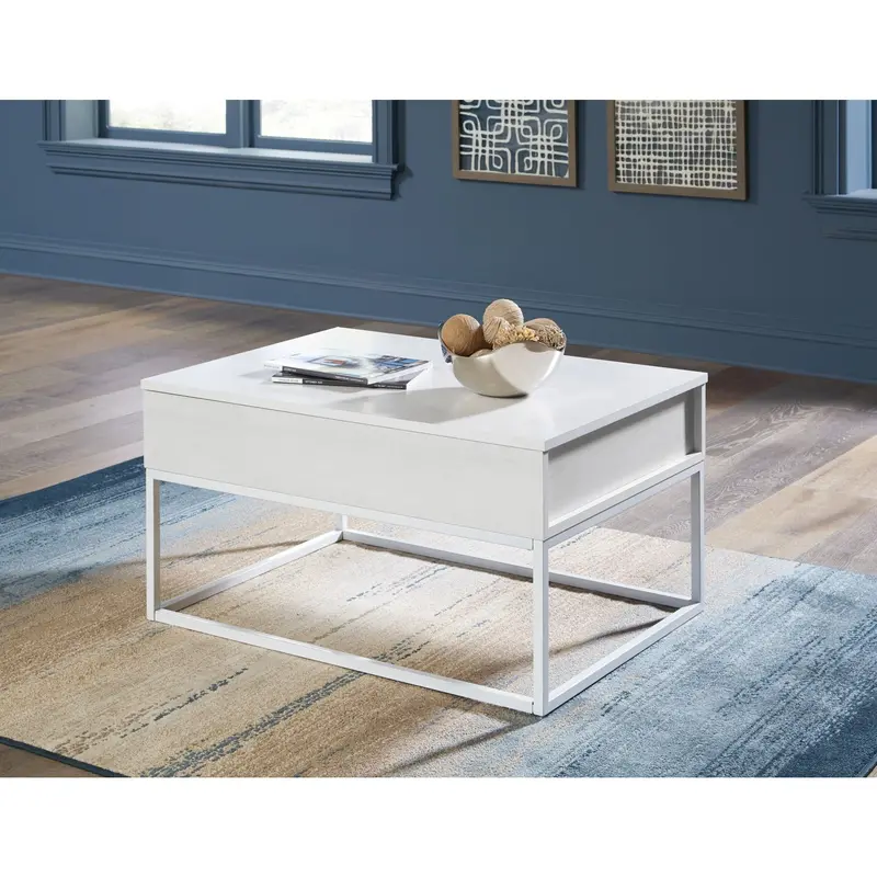 Deznee Lift-Top Coffee Table With Hydraulic Storage Compartment 2