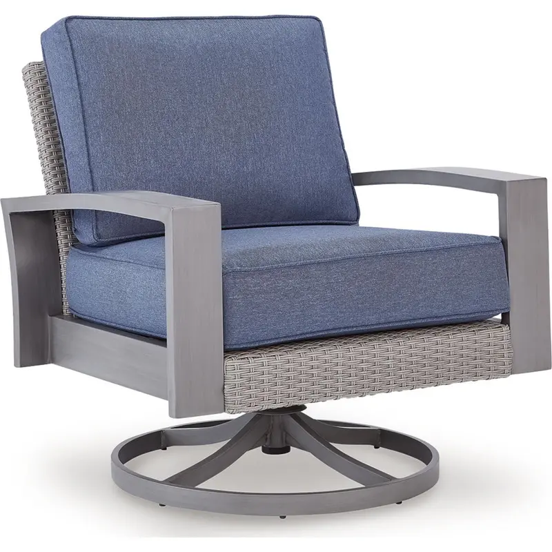 Dillon Beach Outdoor Swivel Lounge Chair With Uv-Protected Cushion 1