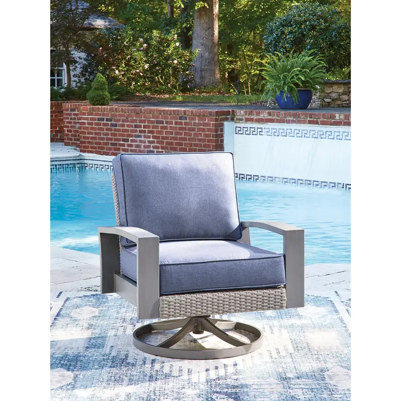Dillon Beach Outdoor Swivel Lounge Chair With Uv-Protected Cushion 2