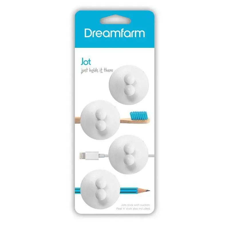 Dreamfarm Jot Hooks – 4-Piece Wall-Mount Hook Set 1