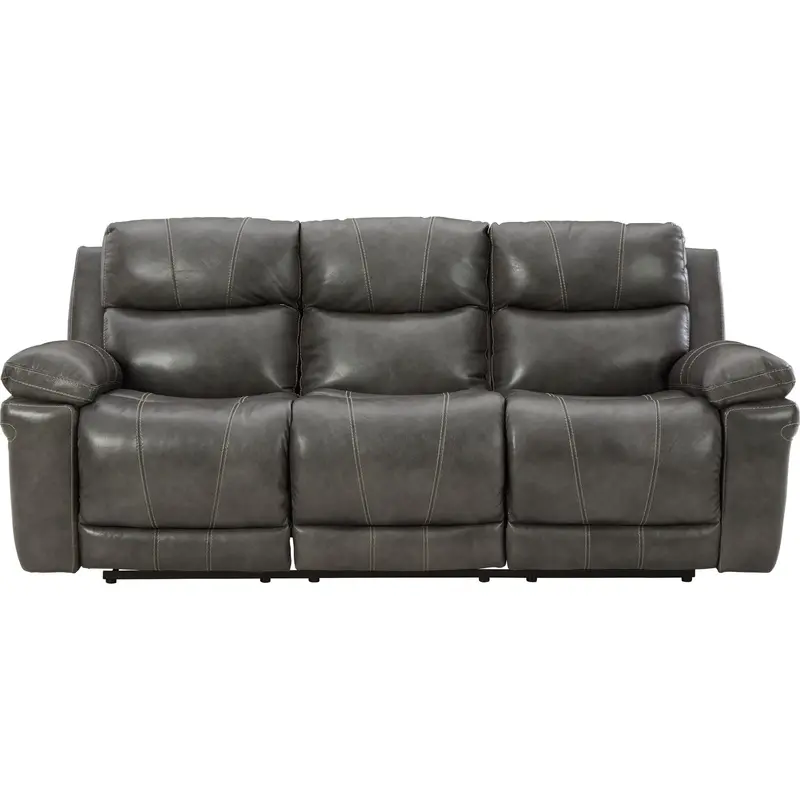 Edmar Power Reclining Sofa – Three-Seat With Customizable Headrests 1