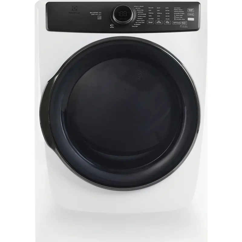 Electrolux 7.4 Cu. Ft. Gas Dryer – White Finish With Sensor Drying 1
