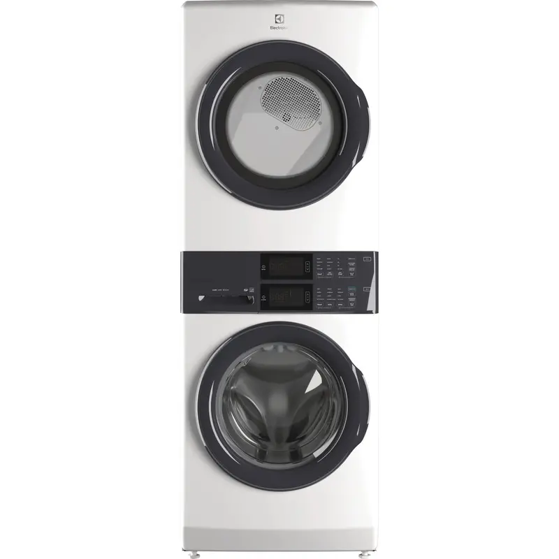Electrolux All-In-One Laundry Tower: 5.1 Cu. Ft. Front-Load Washer + 8 Cu. Ft. Electric Dryer – White (Elte730Caw) 1