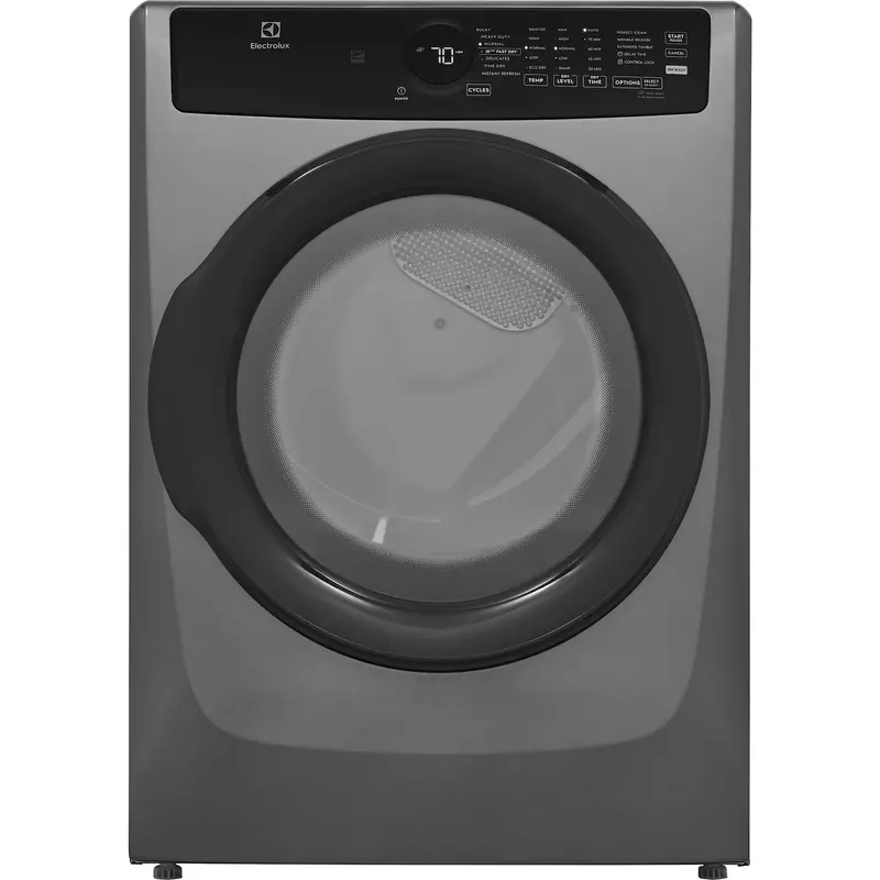 Electrolux Elfe743Cat 8.0 Cu. Ft. Front-Load Steam Dryer With Instant Refresh In Titanium 1