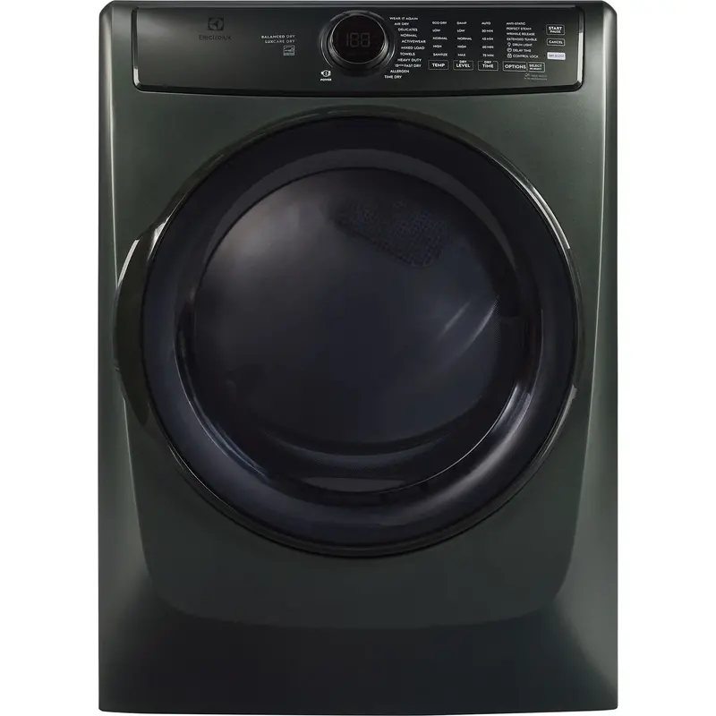 Electrolux Elfg7738Aa Front-Load Gas Dryer With Perfect Steam, Luxcare Dry, And Instant Refresh – 8.0 Cu. Ft., Green 1