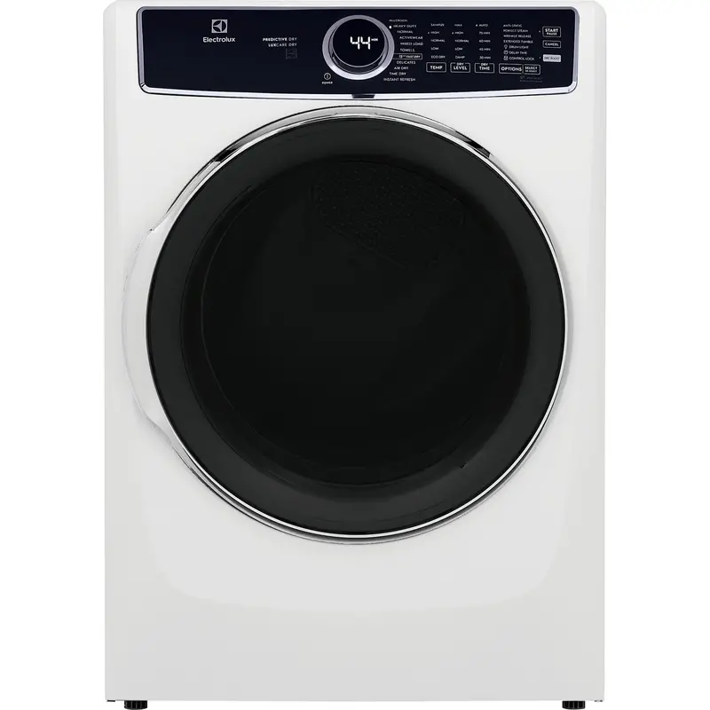 Electrolux White Front-Load Gas Dryer – 8.0 Cu. Ft., Luxcare® Dry And Instant Refresh (Elfg7637Aw) 1