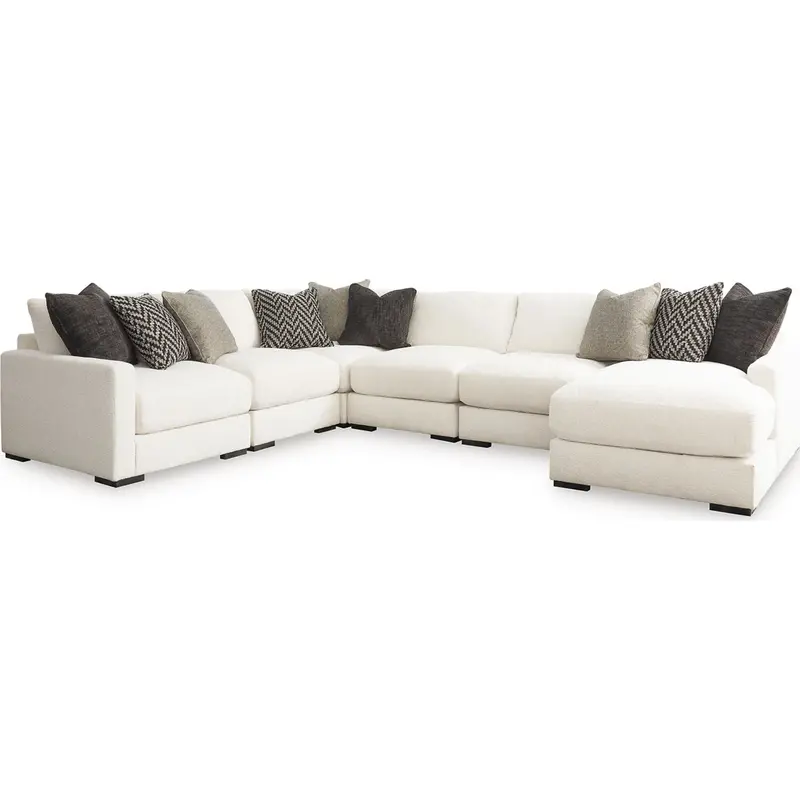 Elissa Court Expandable 6-Piece Modular Sectional With Chaise 1
