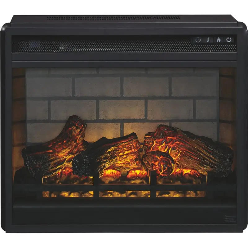 Entertainment Accessories Electric Fireplace Insert With Realistic Log Set 2