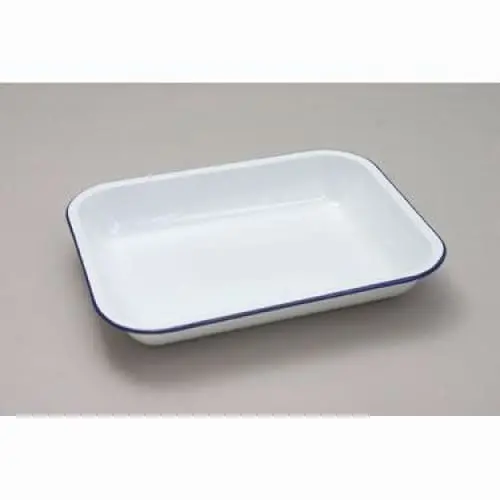 Falcon Enamel Rectangular Baking Dish – 28 X 23 Cm (Blue & White) 1