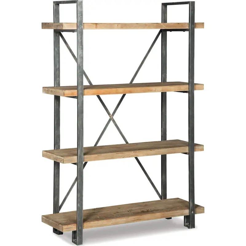 Forestmin 5-Shelf Wooden Bookcase With Adjustable Levels 1