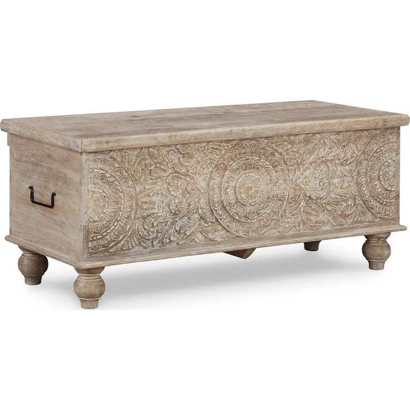 Fossil Ridge Upholstered Storage Bench With Lift-Top Lid 1