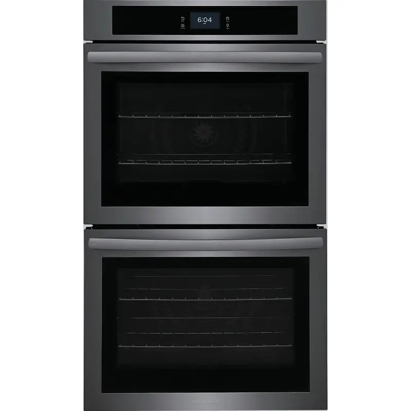 Frigidaire Fcwd3027Ad 30-Inch Black Stainless Double Electric Wall Oven With Fan Convection 1