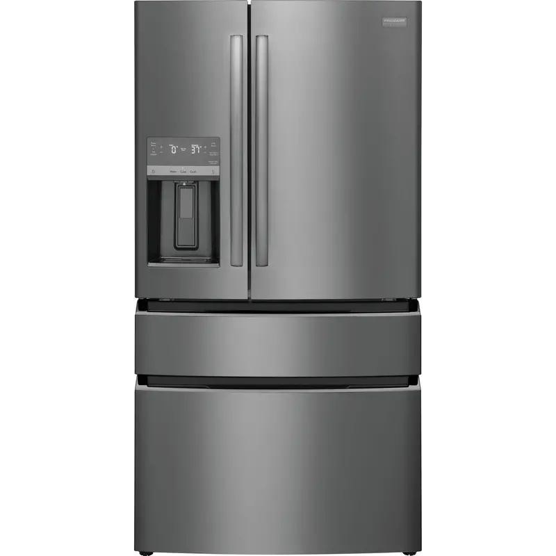 Frigidaire Gallery Grmc2273Cd 22 Cu. Ft. Counter-Depth French Door Refrigerator – Black Stainless Steel 1