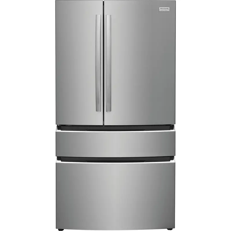 Frigidaire Gallery Stainless Steel Counter-Depth 4-Door French Door Refrigerator – 22 Cu. Ft. (Grmg2272Cf) 1