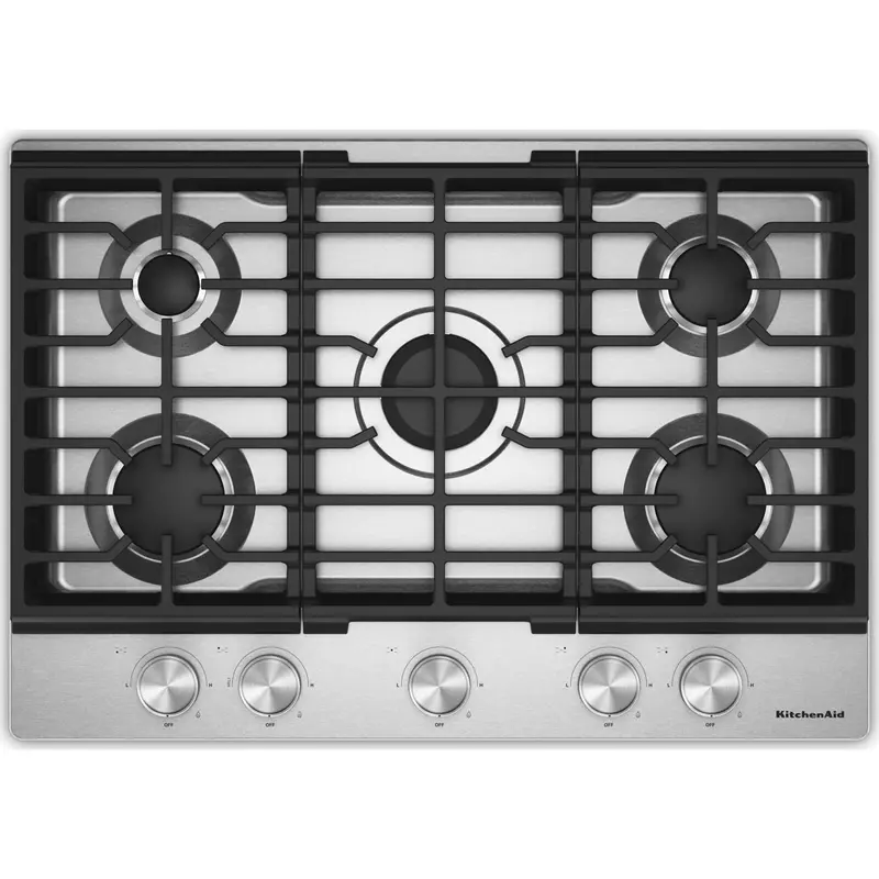 Gas Cooktop With 5 Burners And Seamless Cast-Iron Grates 1