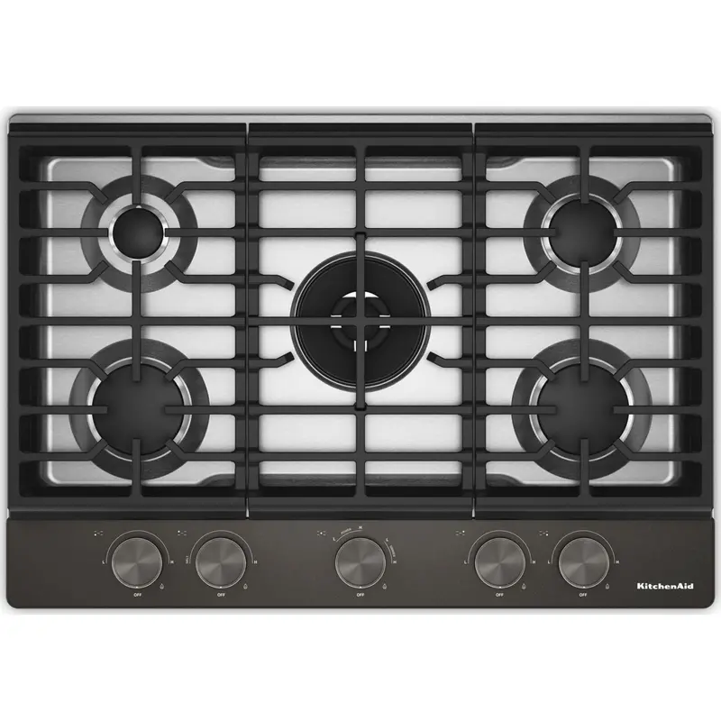 Gas Cooktop With Wok Grate, Cookshield™ Finish, And Precision Flame Control 1