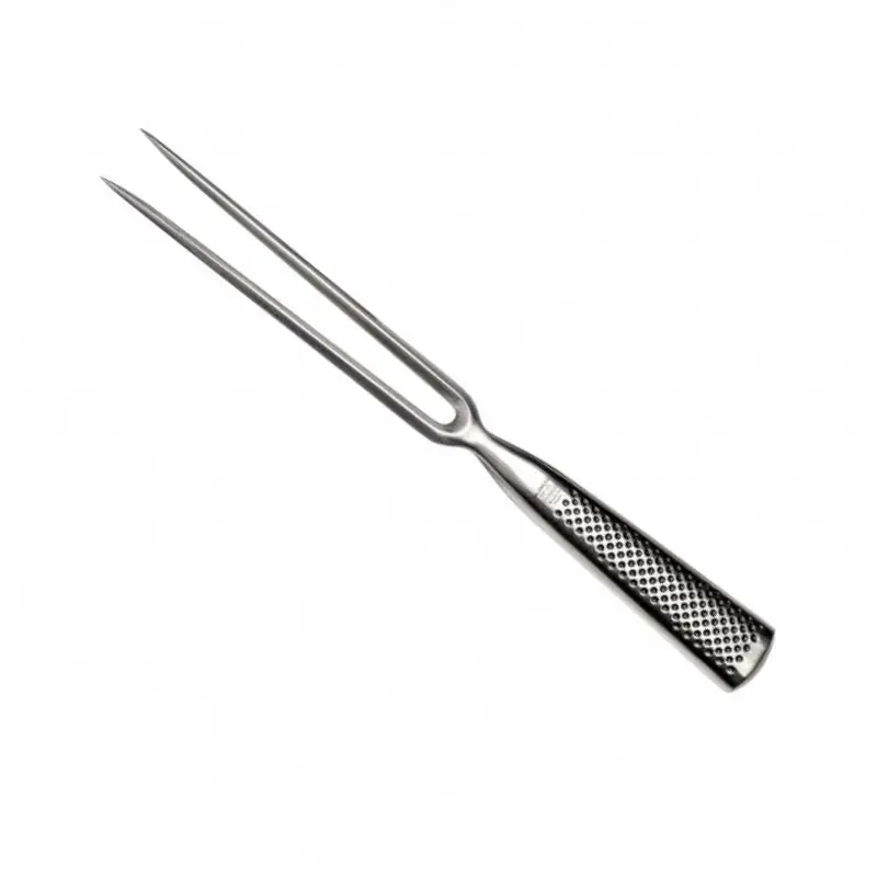 Global Gf-24 Stainless Steel Straight Carving Fork 1