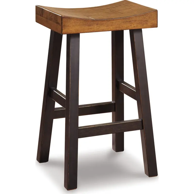 Glosco Bar-Height Counter Stool – Industrial Metal & Wood Design 1
