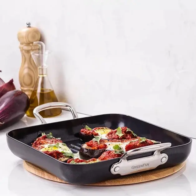 Greenpan Barcelona Pro 28Cm Grill Pan With Ceramic Non-Stick Coating 2