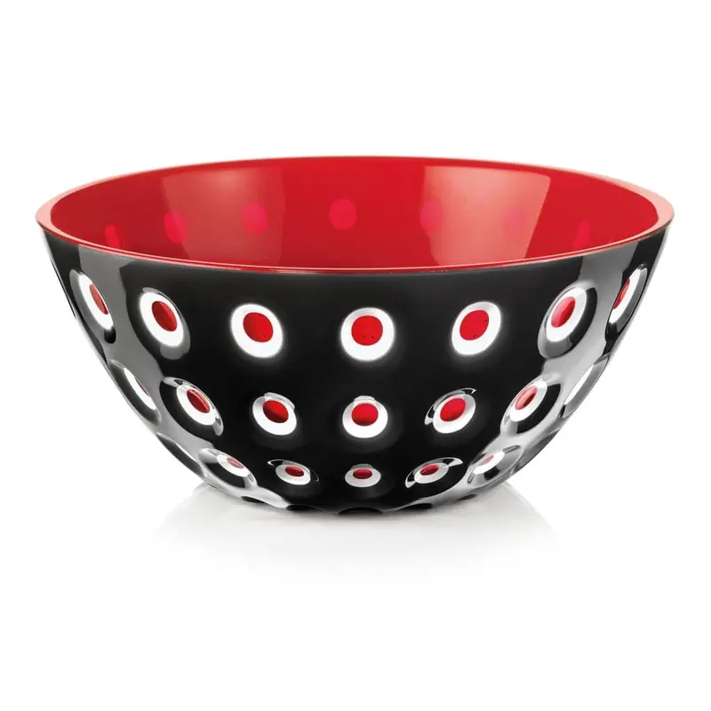 Guzzini Le Murrine 25 Cm Mixing Bowl – Black & Red 1