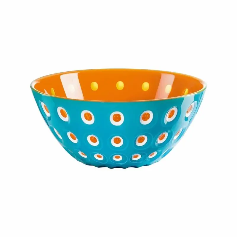 Guzzini Le Murrine 25 Cm Mixing Bowl – Turquoise & Orange 1