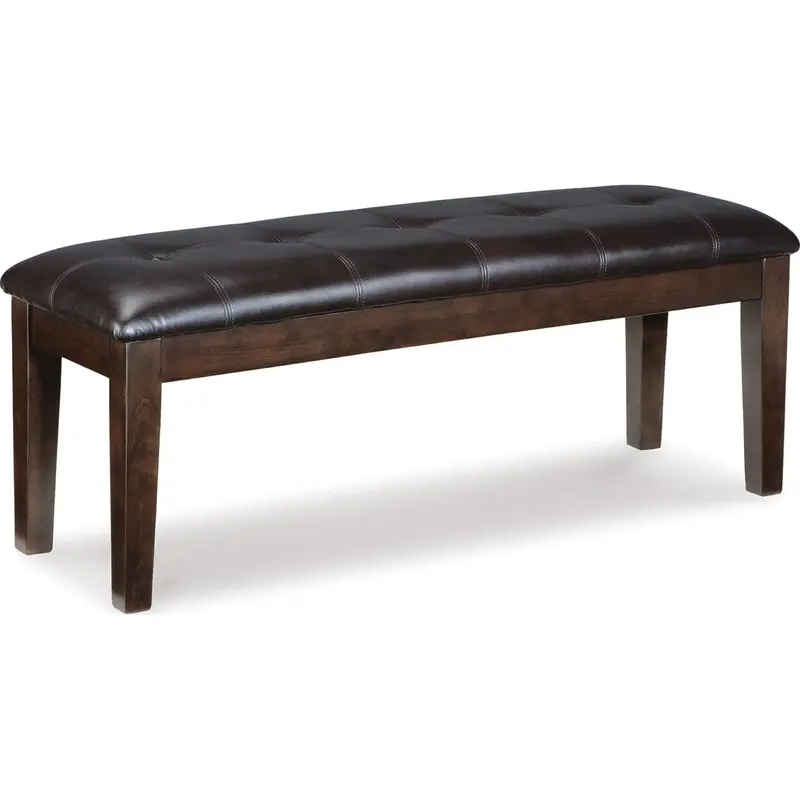 Haddigan Padded Dining Bench With Wooden Legs 1