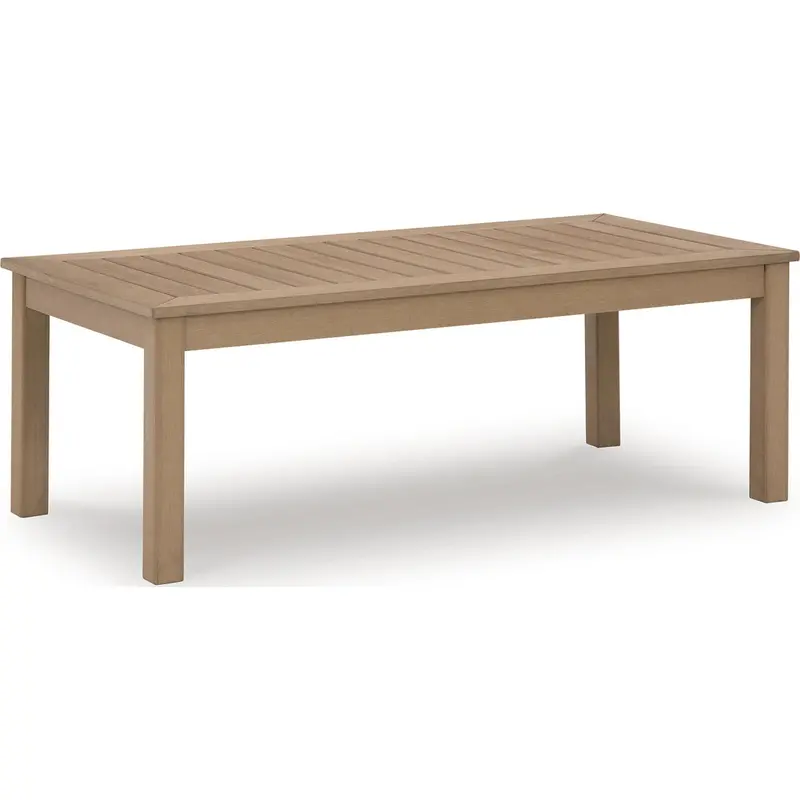 Hallow Creek Outdoor Coffee Table – All-Weather Teak Or Composite Patio Centerpiece 1