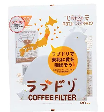 Hario 02 Lovedori Paper Filters – 20-Pack Premium Cone Filters 1