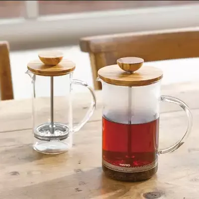 Hario Olive Wood Tea Press – Premium Crafted Infuser 2
