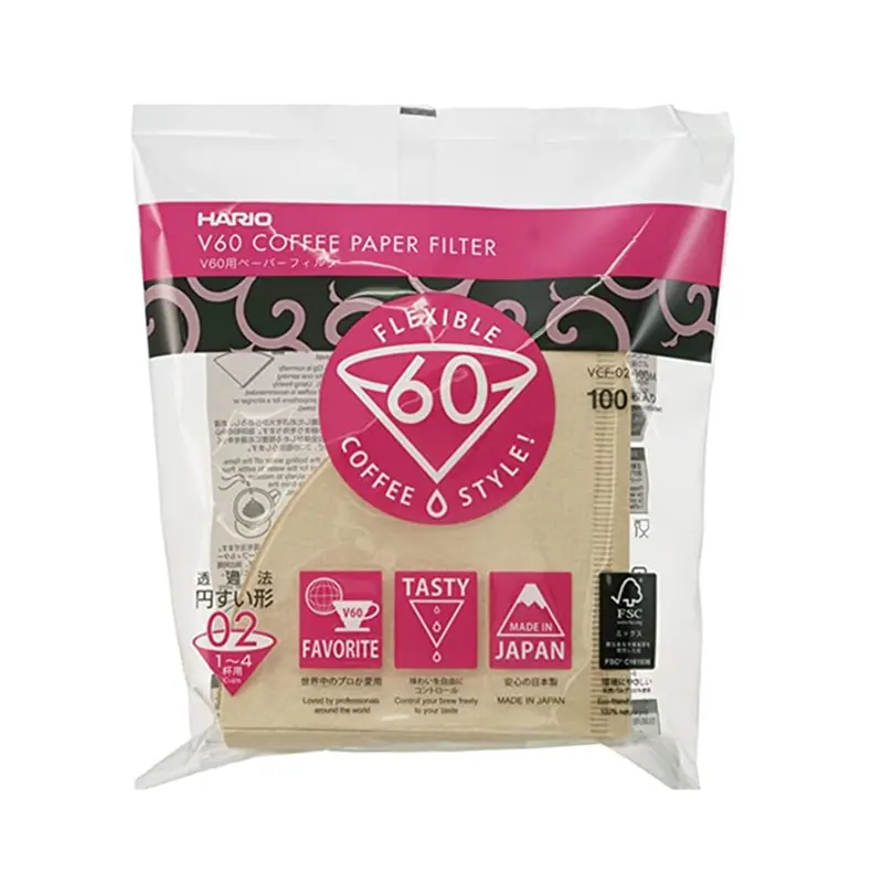 Hario V60 Paper Filters – Size 02, Standard Pack 1
