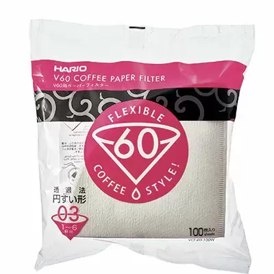 Hario V60 Size 03 Paper Filters – Pack Of 100 1