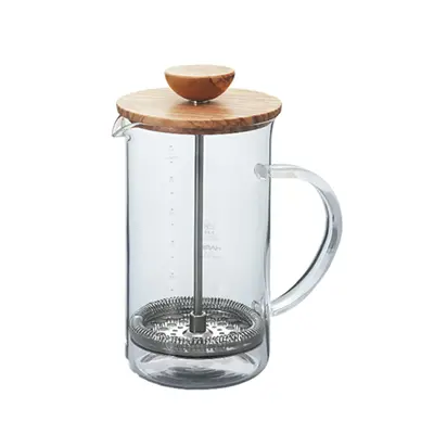 Hario Wooden Tea Press – Natural Wood Design 1