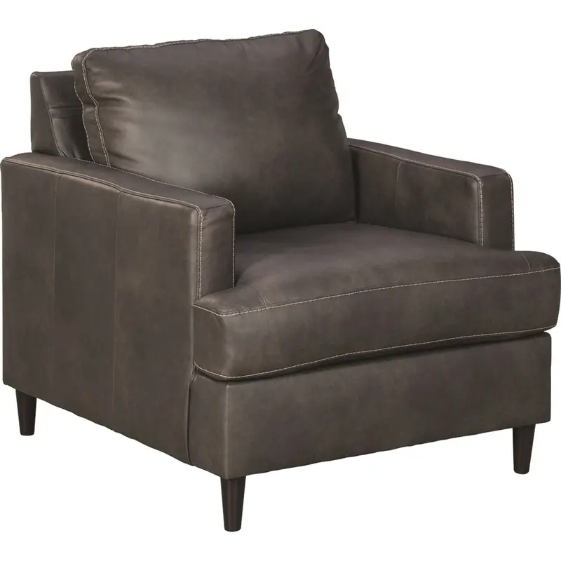 Hettinger Upholstered Accent Chair With Walnut Legs 1