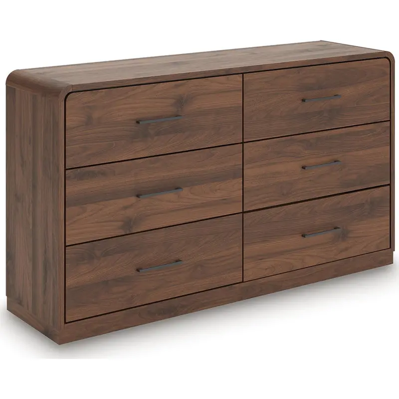 Hollinaze 6-Drawer Wooden Dresser With Knob Hardware 1