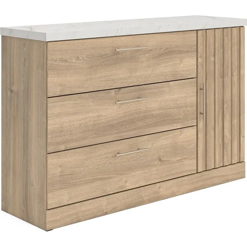 Holloway-Exclusive 6-Drawer Dresser – Rustic Pine Finish With Antique Brass Knobs 1