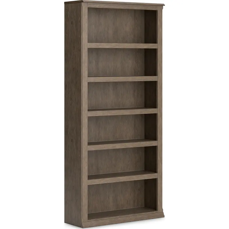 Janismore Tall 5-Shelf Wooden Bookcase 1