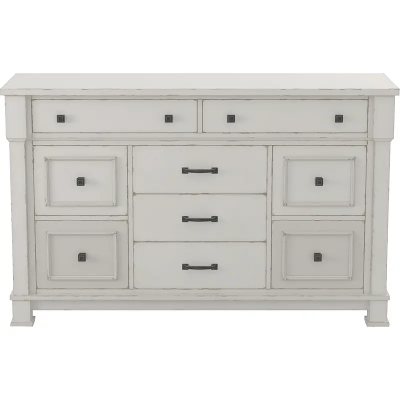 Jennily Exclusive 7-Drawer Dresser With Felt-Lined Top Drawer 1