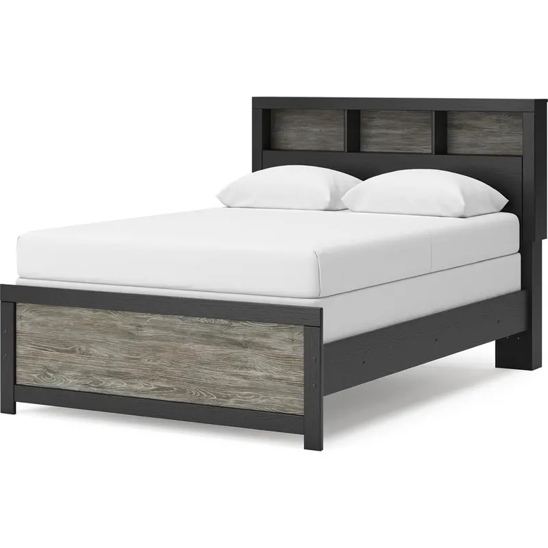 Jonnifer Full Bookcase Bed Featuring Built-In Storage Shelves 1