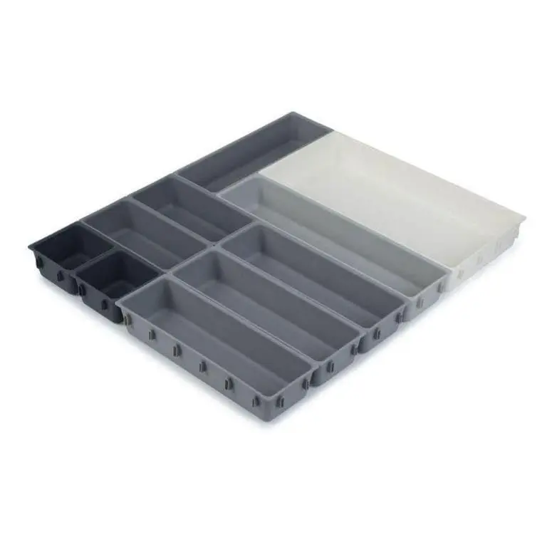 Joseph Joseph Blox 10-Piece Grey Drawer Organizer Set 1