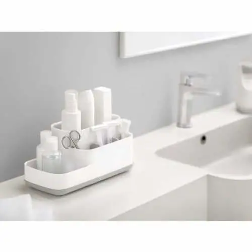 Joseph Joseph Easy-Store Bathroom Caddy – Compact Grey Organizer For Toiletries 1