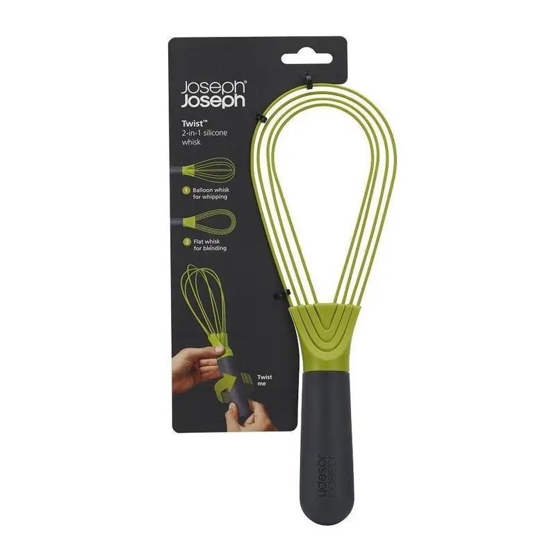 Joseph Joseph Twist Whisk In Grey And Emerald Green 1