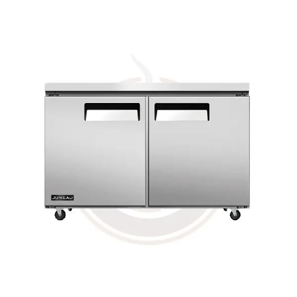 Juneau 48-Inch Double-Door Stainless Steel Undercounter Freezer – 6.7 Cu. Ft. (187 L), 115V 1