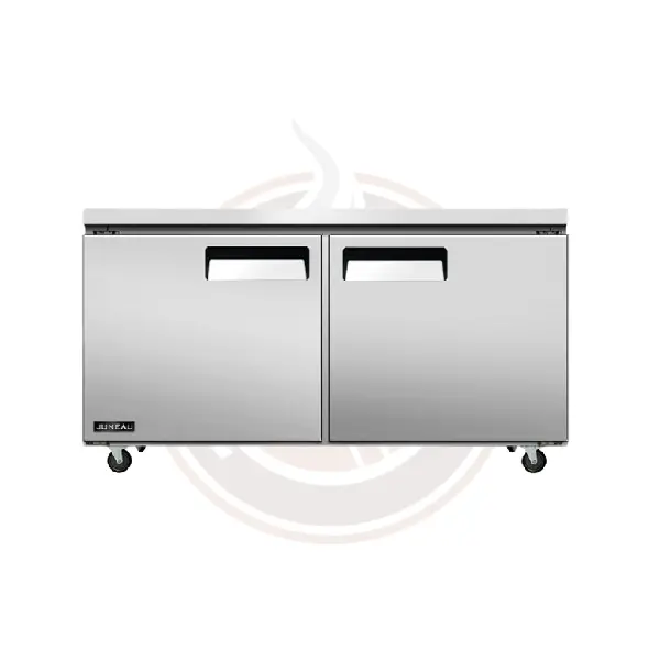 Juneau 60-Inch Double-Door Stainless Steel Undercounter Freezer – 8.9 Cu. Ft. (249 L), 115V 1