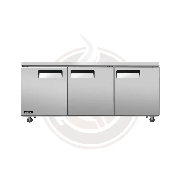 Juneau 72-Inch Double-Door Stainless Steel Undercounter Freezer – 11 Cu. Ft. (308 L), 115V 1