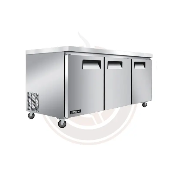 Juneau 72-Inch Double-Door Stainless Steel Undercounter Freezer – 11 Cu. Ft. (308 L), 115V 2