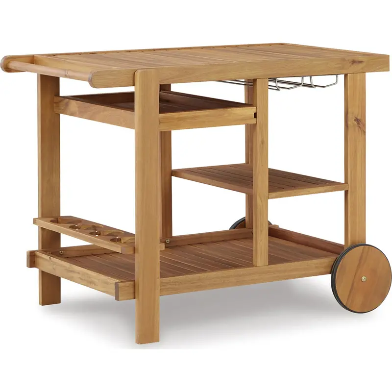 Kailani Weather-Resistant Outdoor Serving Cart 1