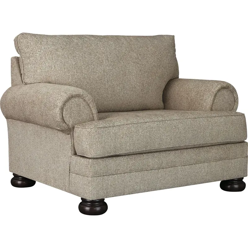Kananwood Chair & A Half – Solid Wood Frame Lounge With Linen-Blend Upholstery 1