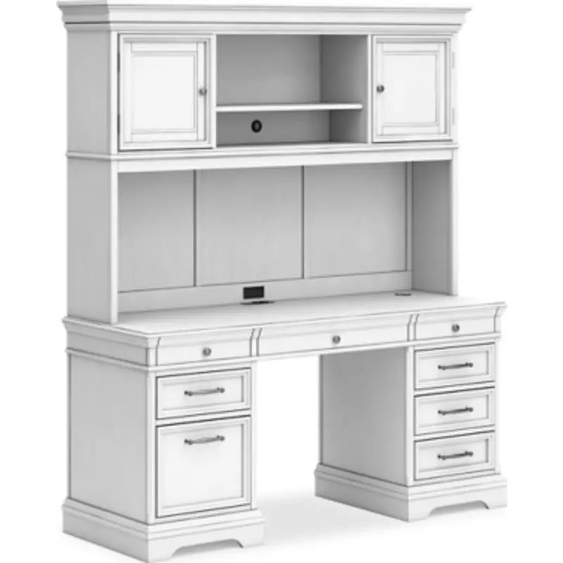 Kanwyn Executive Desk With Matching Hutch 1