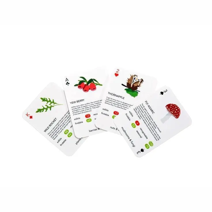 Kikkerland Forager-Themed Playing Card Deck 2